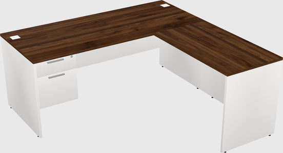 L-shaped office desk