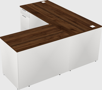 L-shaped office desk