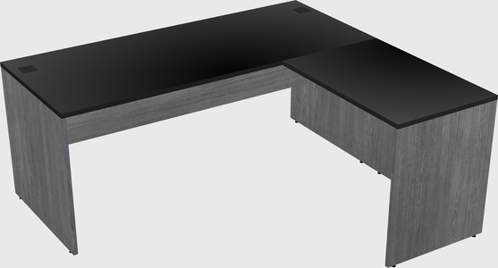 L-shaped office desk