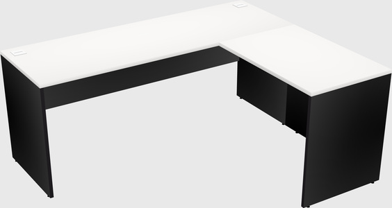 L-shaped office desk