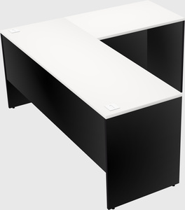 L-shaped office desk