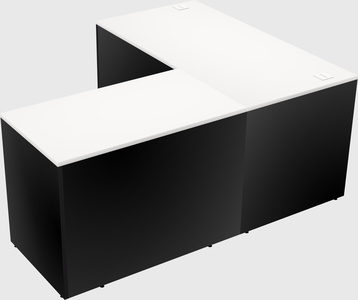 L-shaped office desk