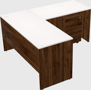 L-shaped office desk