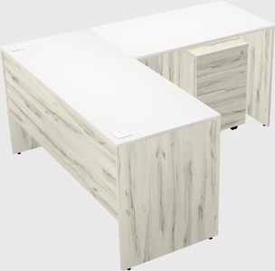 L-shaped office desk