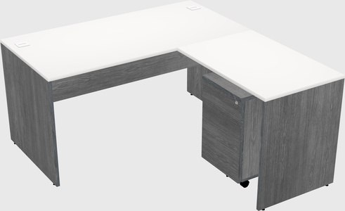 L-shaped office desk