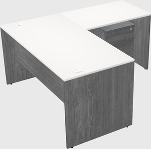 L-shaped office desk
