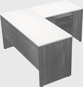 L-shaped office desk