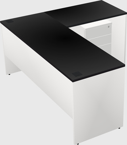 L-shaped office desk