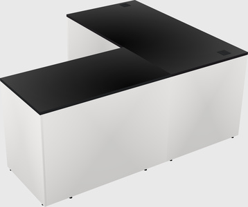 L-shaped office desk