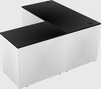 L-shaped office desk
