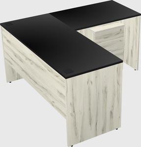 L-shaped office desk