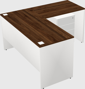 L-shaped office desk