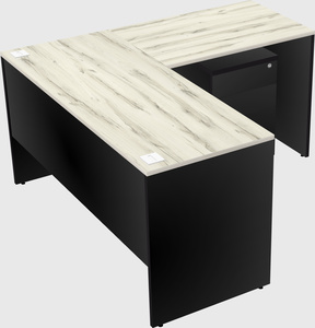 L-shaped office desk