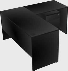 L-shaped office desk