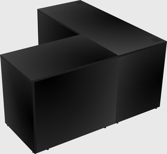 L-shaped office desk