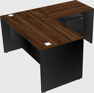 L-shaped office desk
