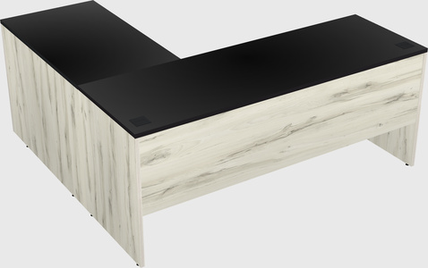 L-shaped office desk