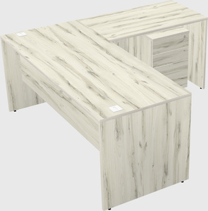 L-shaped office desk