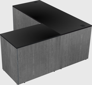L-shaped office desk