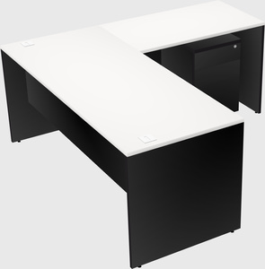 L-shaped office desk