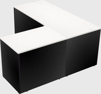 L-shaped office desk