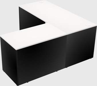 L-shaped office desk