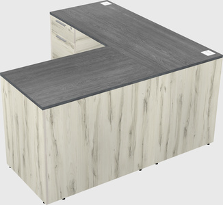 L-shaped office desk