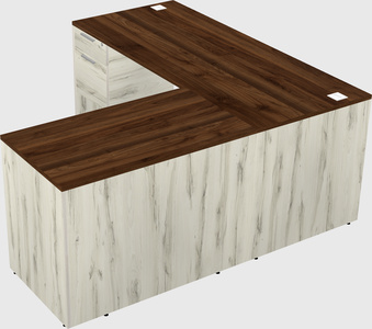 L-shaped office desk