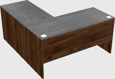 Mesa de escritório em forma de l