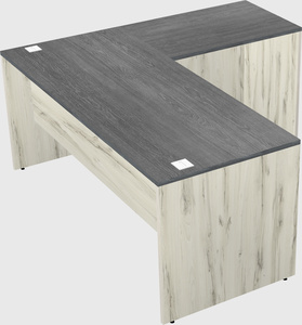 L-shaped office desk