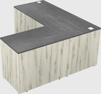 L-shaped office desk