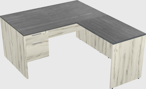 L-shaped office desk