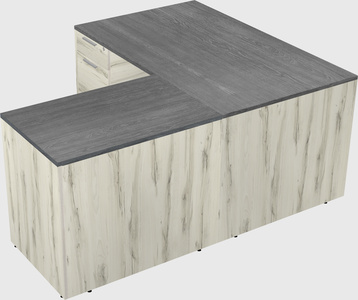 L-shaped office desk