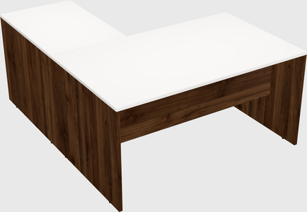 L-shaped office desk