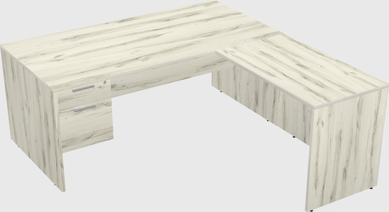 L-shaped office desk