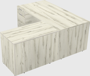 L-shaped office desk