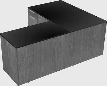 L-shaped office desk