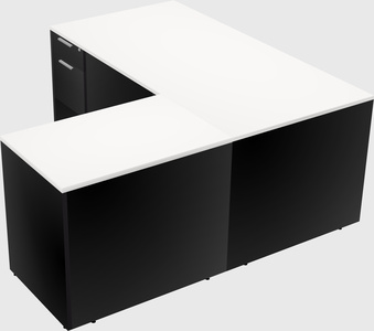 L-shaped office desk