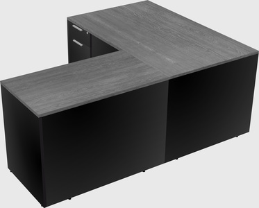 L-shaped office desk