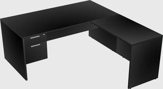 L-shaped office desk