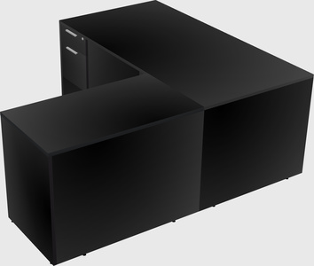 L-shaped office desk