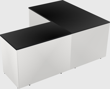 L-shaped office desk