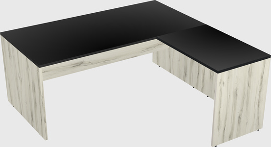 L-shaped office desk