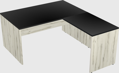 L-shaped office desk
