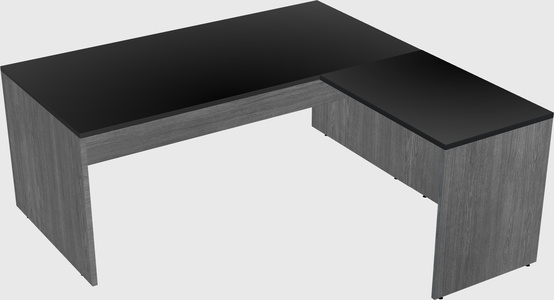 L-shaped office desk