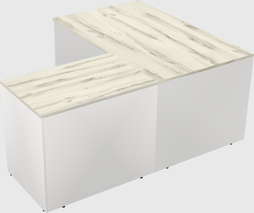 L-shaped office desk