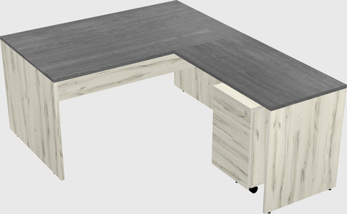 L-shaped office desk