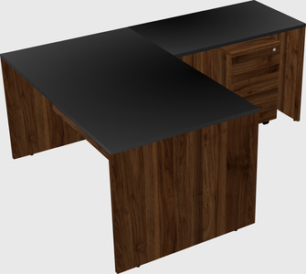 L-shaped office desk