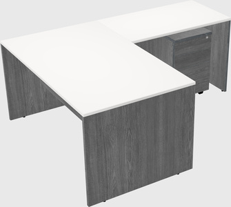 L-shaped office desk