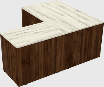 L-shaped office desk